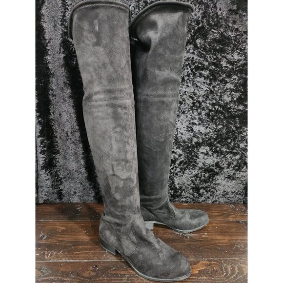 NEW Charles by Charles David Gammon Black Microsuede OTK Boots/Sz. 7.5M - Picture 3 of 8